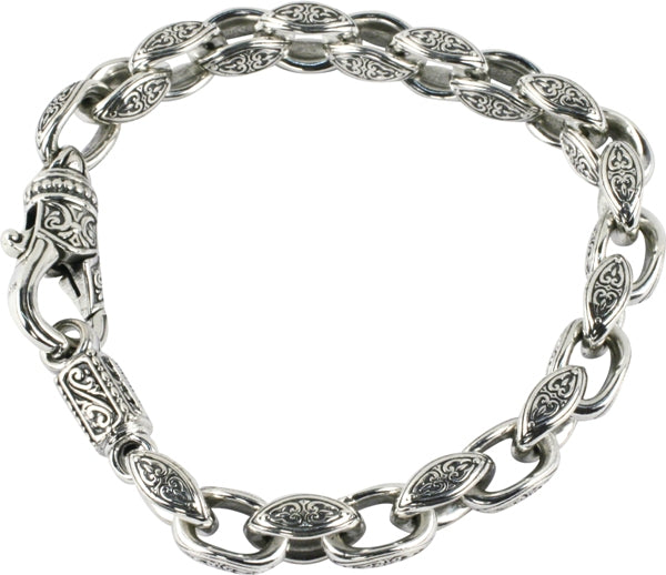 KONSTANTINO STERLING SILVER LINK BRACELET FROM THE STERLING SILVER CLASSICS COLLECTION