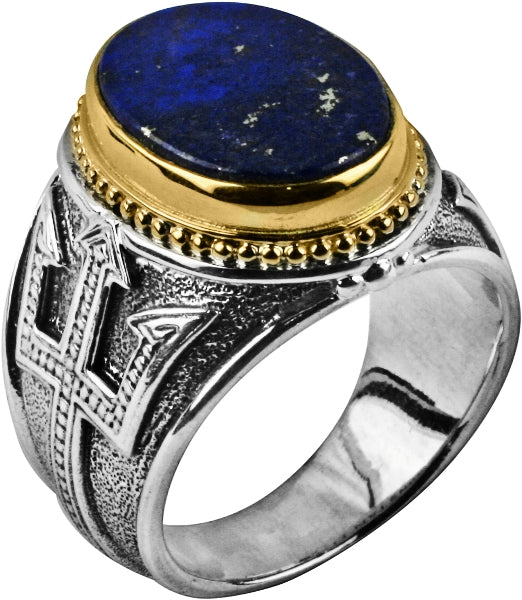 KONSTANTINO STERLING SILVER & 18K GOLD LAPIS (OTHER STONE CHOICES AVAILABLE) RING FROM THE POSEIDON