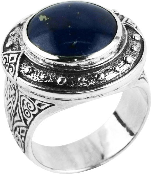 KONSTANTINO STERLING SILVER LAPIS RING FROM THE BYZANTIUM COLLECTION