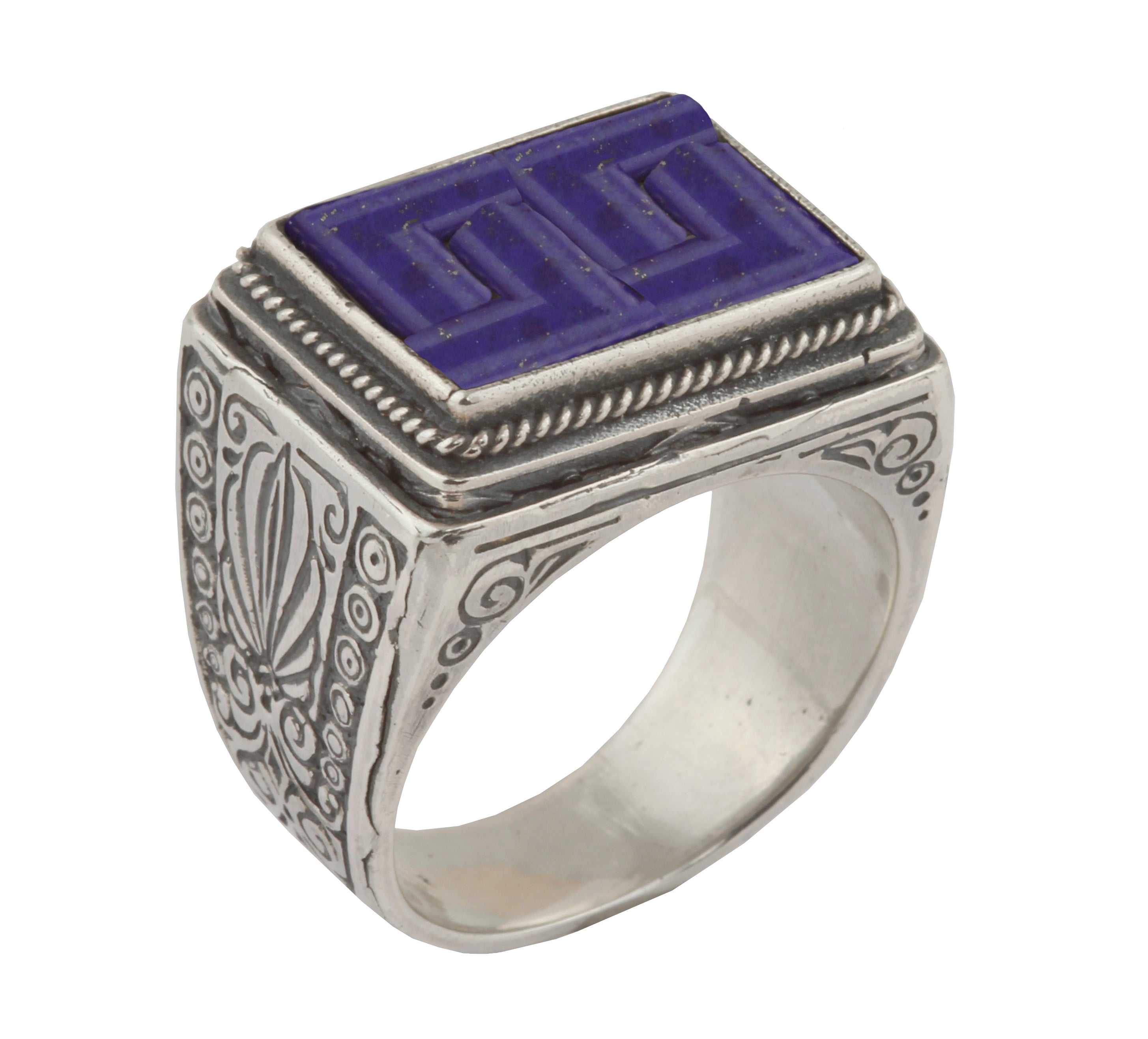 KONSTANTINO STERLING SILVER LAPIS RING (OTHER STONE OPTIONS AVAILABLE) FROM THE PROMETHEUS COLLECTIO