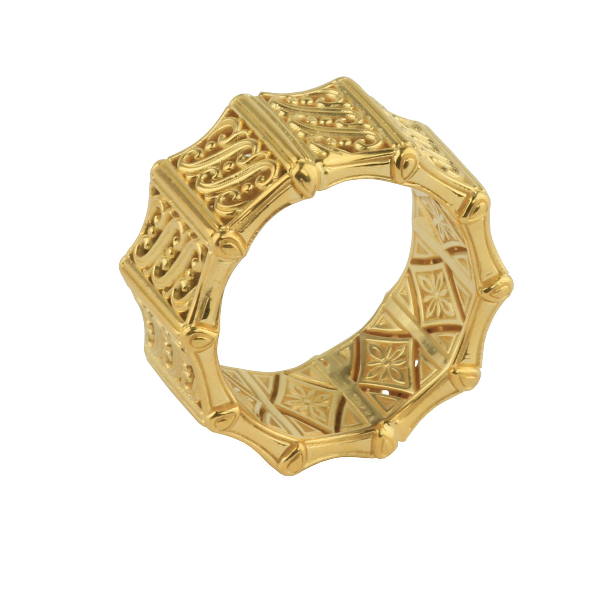 KONSTANTINO 18KT GOLD (10.4GR +/-) RING FROM THE FLAMENCO GOLD COLLECT ...