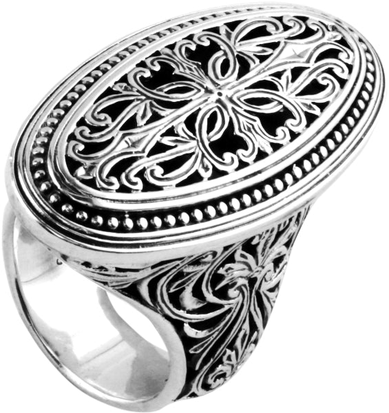 KONSTANTINO STERLING SILVER RING FROM THE STERLING SILVER CLASSICS COLLECTION