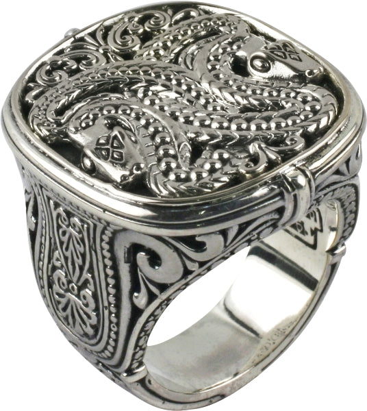 KONSTANTINO STERLING SILVER SERPENT RING FROM THE ASTRITIS COLLECTION