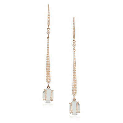 Doves White Topaz Earring