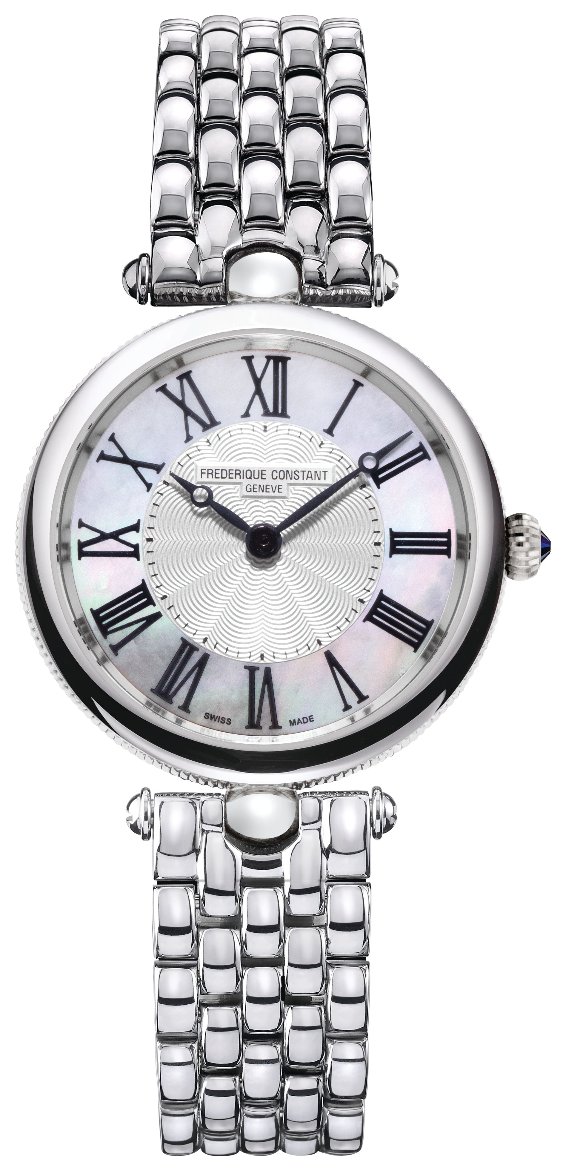 FREDERIQUE CONSTANT LADIES STAINLESS STEEL SILVER-TONE QUARTZ CLASSICS STAINLESS STEEL BRACELET