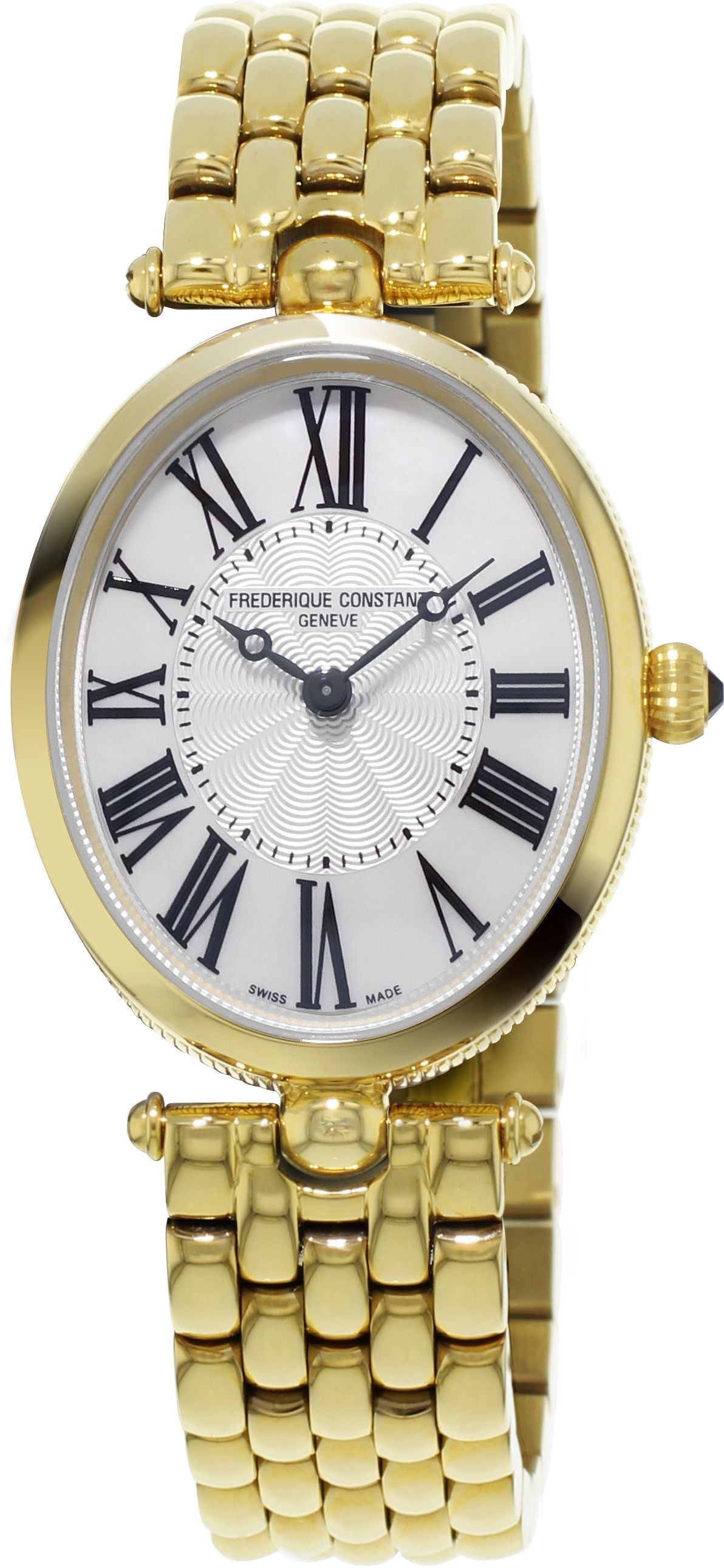 FREDERIQUE CONSTANT LADIES STAINLESS STEEL Gold-Tone Quartz CLASSICS Stainless Steel Bracelet