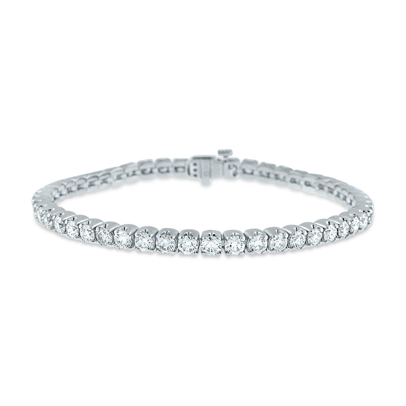 PRIVE 14K WHITE GOLD 6.91CT DIAMOND TENNIS BRACELET