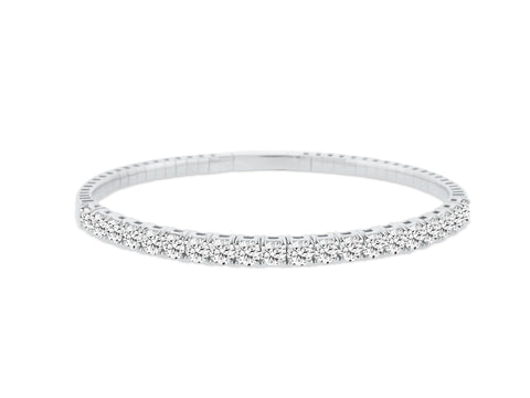 MULLOYS PRIVE'14K GOLD 4.75CT SI CLARITY AND H-I COLOR DIAMOND FLEX BRACELET