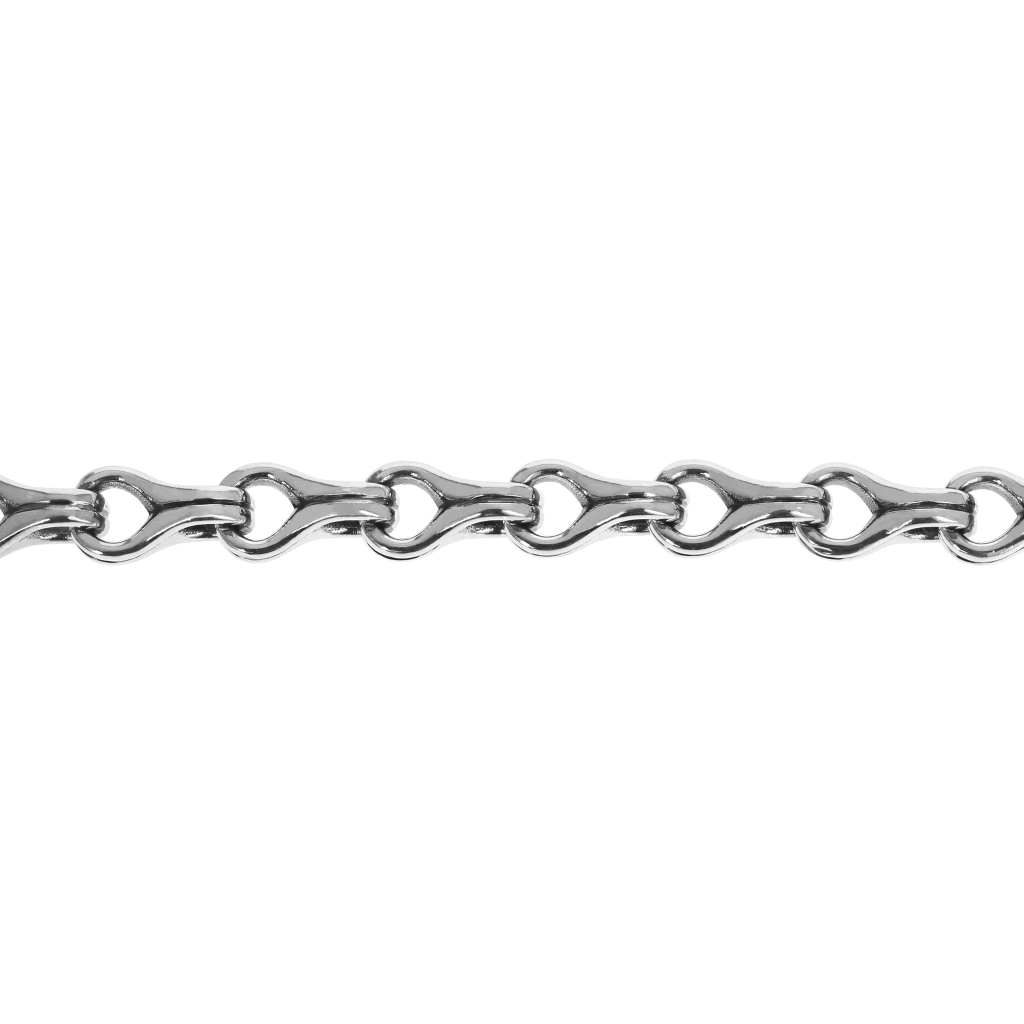 MENS TWISTED EIGHT LINK BRACELET