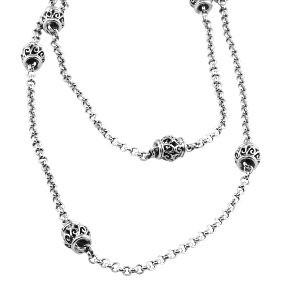 KONSTANTINO STERLING SILVER NECKLACE FROM THE STERLING SILVER CLASSICS COLLECTION