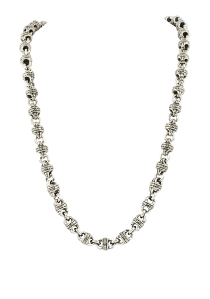 KONSTANTINO STERLING SILVER LINK NECK FROM THE PLATO COLLECTION