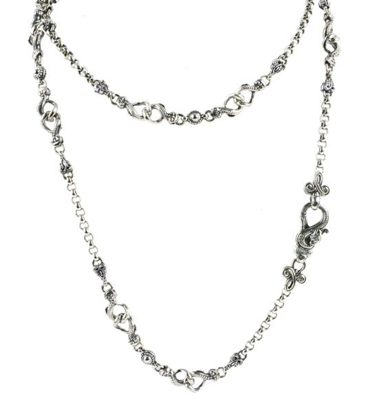 KONSTANTINO STERLING SILVER & 18K GOLD NECKLACE FROM THE ASTRITIS COLLECTION