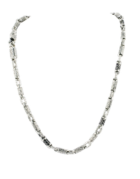 KONSTANTINO STERLING SILVER SPINEL LINK NECK FROM THE PLATO COLLECTION