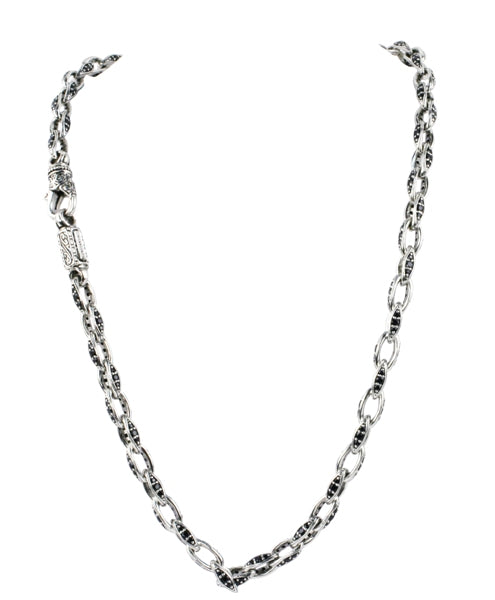 KONSTANTINO STERLING SILVER SPINEL LINK NECK FROM THE PLATO COLLECTION