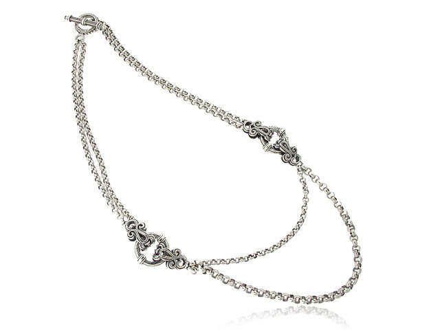 KONSTANTINO STERLING SILVER 16" INCH LINK CHAIN FROM THE STERLING SILVER COLLECTION