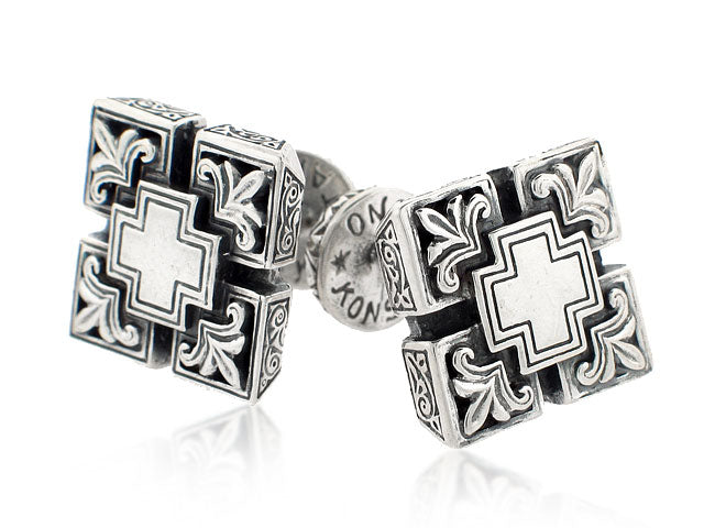 KONSTANTINO STERLING SILVER MENS CUFFLINKS FROM THE STERLING SILVER COLLECTION