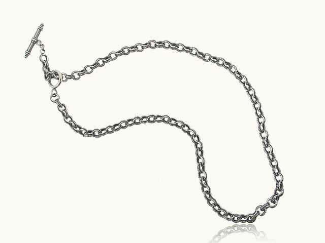 KONSTANTINO STERLING SILVER 18" LINK CHAIN FROM THE STERLING SILVER COLLECTION