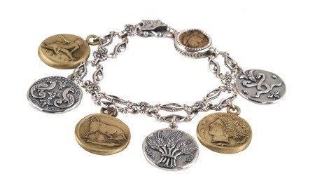 KONSTANTINO STERLING/BRONZE COIN BRAC BKJ516-300