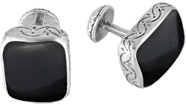 KONSTANTINO STERLING SILVER TIGER'S EYE-134 (OTHER STONE CHOICES AVAILABLE) CUFFLINKS FROM THE COLOR