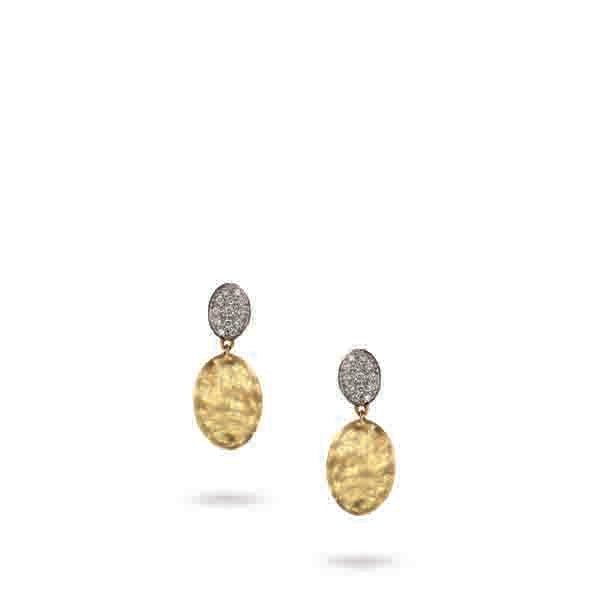 18K YELLOW GOLD & DIAMOND MEDIUM DROP EARRINGS FROM THE SIVIGLIA COLLECTION