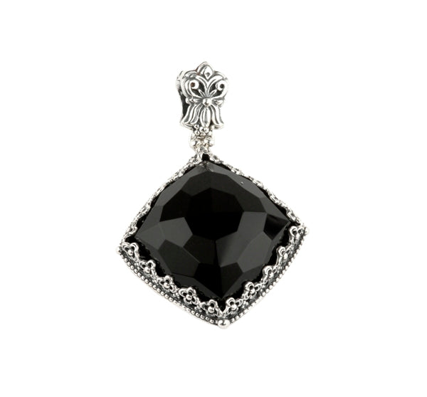 KONSTANTINO STERLING SILVER BLACK ONYX PENDANT FROM THE CALLIOPE COLLECTION