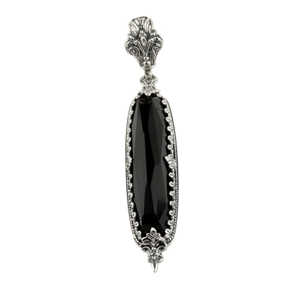 KONSTANTINO STERLING SILVER BLACK ONYX PENDANT FROM THE CALLIOPE COLLECTION