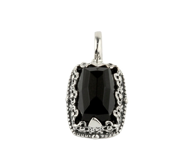 KONSTANTINO STERLING SILVER BLACK ONYX PENDANT FROM THE CALLIOPE COLLECTION