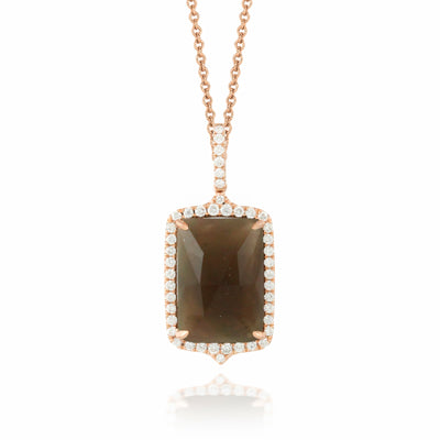 Doves Smoky Quartz Pendant