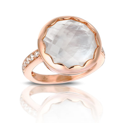 Doves Mother of Pearl Ring