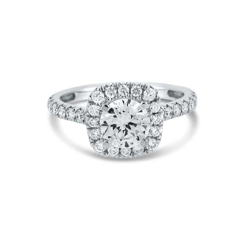 PRIVE'18K WHITE GOLD 0.59CT VS/G DIAMOND MOUNTING - CENTER DIAMOND SOLD SEPERATELY