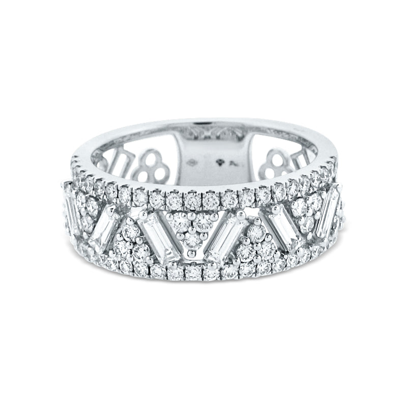 PRIVE 18K WHITE GOLD & 1.11CT DIAMOND FASHION BAND