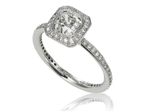 RITANI PLATINUM 1.04CT DIAMOND ENGAGEMENT RING FROM THE ENDLESS LOVE COLLECTION