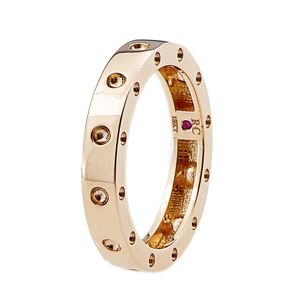 ROBERTO COIN 18K ROSE GOLD 3.5MM BAND ( ALL OTHERS SOLD SEPARATELY) FROM THE POIS MOI COLLECTION