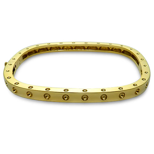 ROBERTO COIN 18K YELLOW GOLD BANGLE BRACELET FROM THE POIS MOI COLLECTION