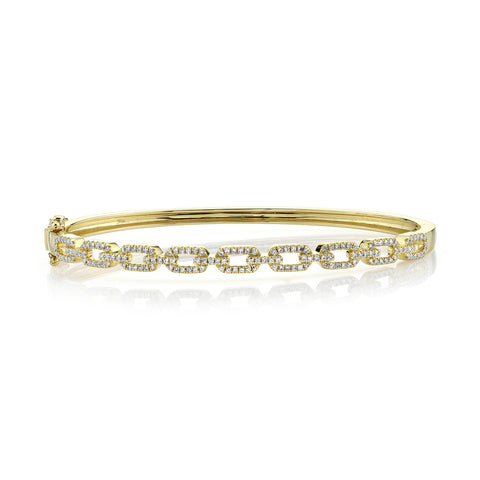 SHY CREATION 14K GOLD & 0.44CT DIAMOND LINK BANGLE