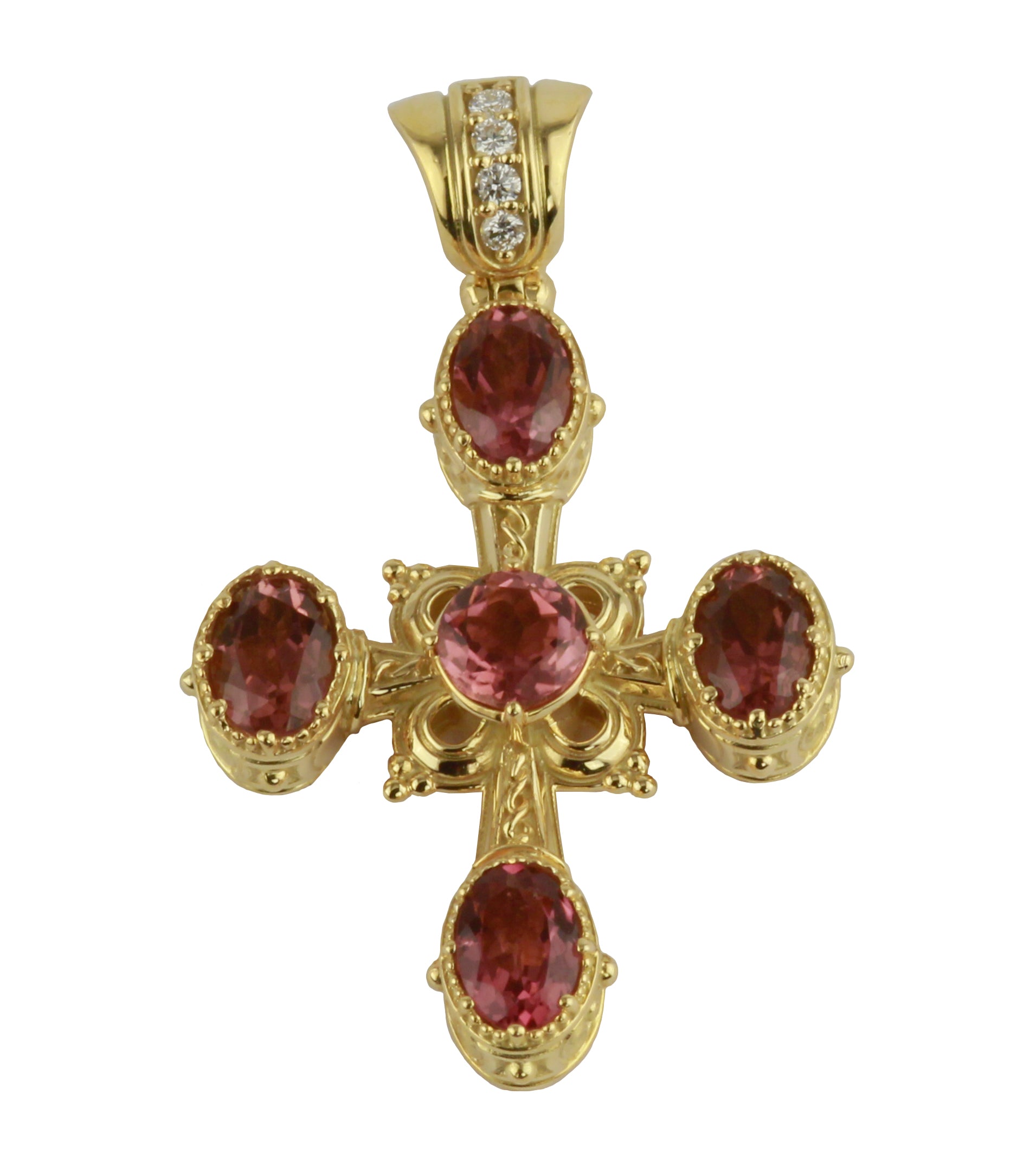 KONSTANTINO 18KT GOLD (6.0GR +/-)  PINK TOURMALINE (2.0-3.0CT +/-) (OTHER STONE CHOICES AVAILABLE) C