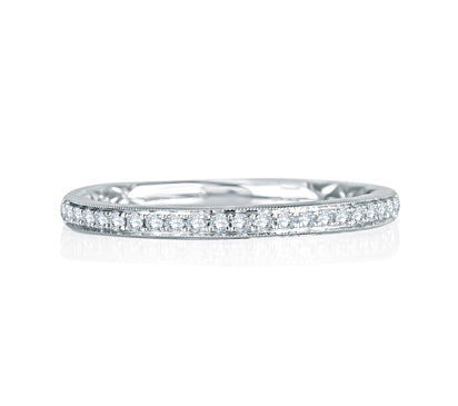 A.JAFFE QUILTED COLLECTION DELICATE QUILTED ANNIVERSARY BAND 0.16