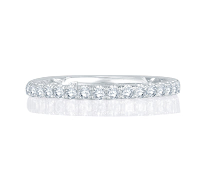 A.JAFFE QUILTED COLLECTION DELICATE QUILTED ANNIVERSARY BAND 0.31