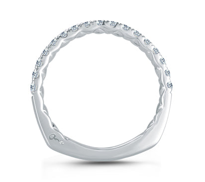 A.JAFFE QUILTED COLLECTION DELICATE QUILTED ANNIVERSARY BAND 0.31